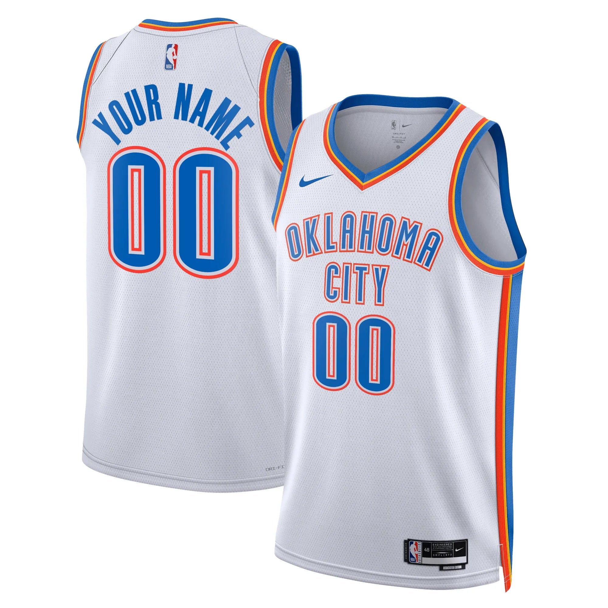 Maillot Association Edition - Oklahoma City Thunder - Personnalisé