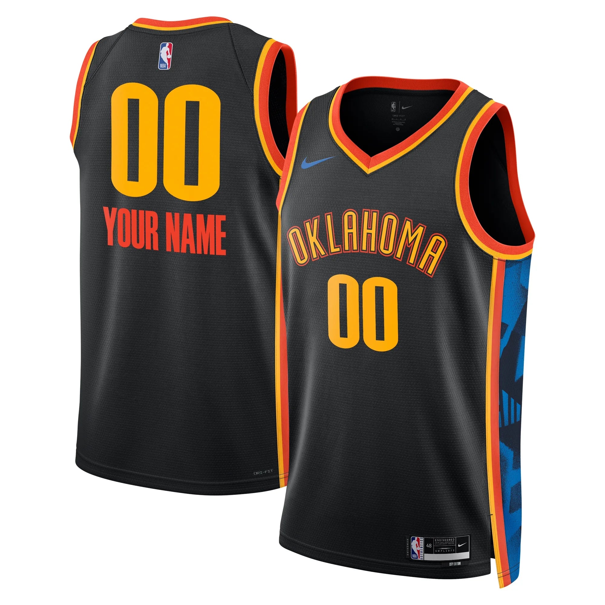 Maillot City Edition - Oklahoma City Thunder 2024/2025 - Personnalisé
